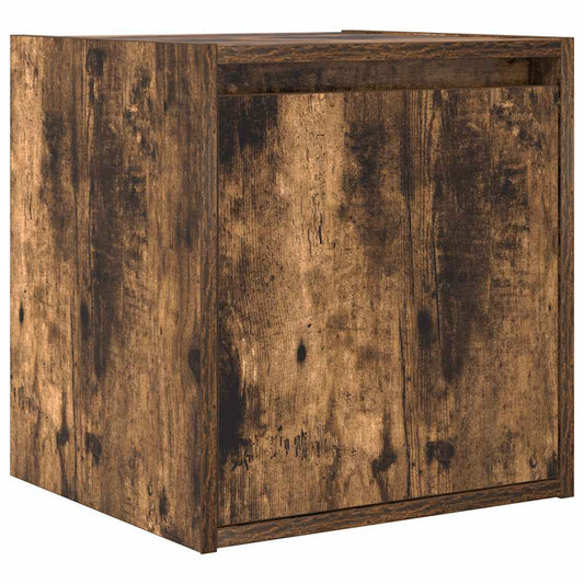 Wall-Mounted Bedside Cabinet Smoked Oak 38x34x40 cm Wall-Mounted Bedside Cabinet Smoked Oak 38x34x40 cm