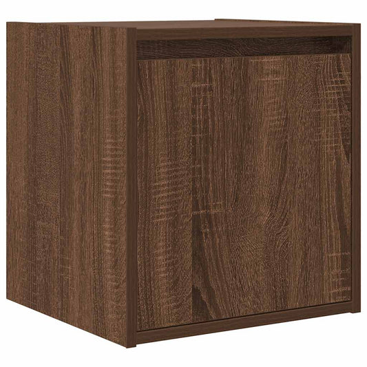 Wall-Mounted Bedside Cabinet Brown Oak 38x34x40 cm Wall-Mounted Bedside Cabinet Brown Oak 38x34x40 cm