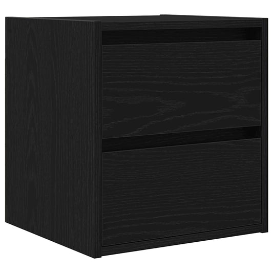 Wall-mounted Bedside Cabinet Black Oak 38x34x40 cm Wall-mounted Bedside Cabinet Black Oak 38x34x40 cm