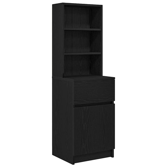 Bedside Cabinet Black 39x35x125 cm Engineered Wood Bedside Cabinet Black 39x35x125 cm Engineered Wood