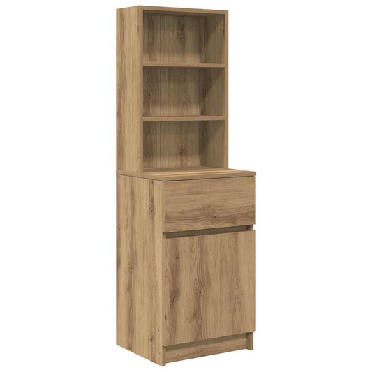 Bedside Cabinet Artisan Oak 39x35x125 cm Engineered Wood Bedside Cabinet Artisan Oak 39x35x125 cm Engineered Wood