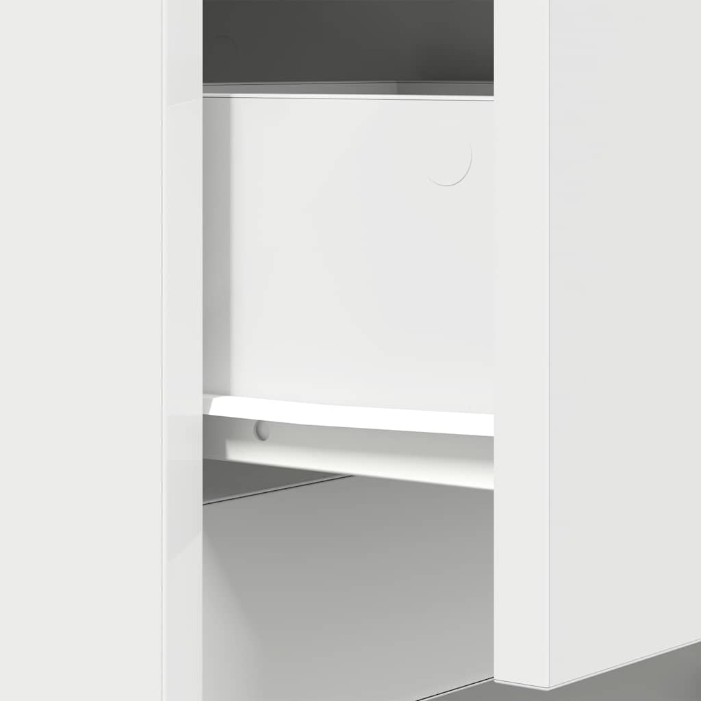 Bedside Cabinets 2 pcs White 39x35x65 cm Engineered Wood
