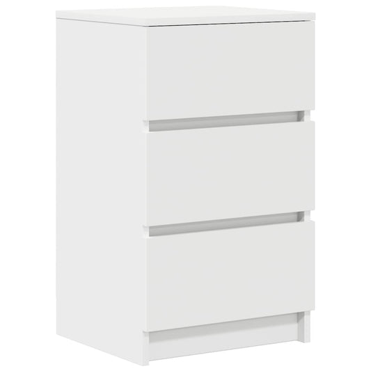 Bedside Cabinet with 3 Drawers White 39x35x65 cm Bedside Cabinet with 3 Drawers White 39x35x65 cm