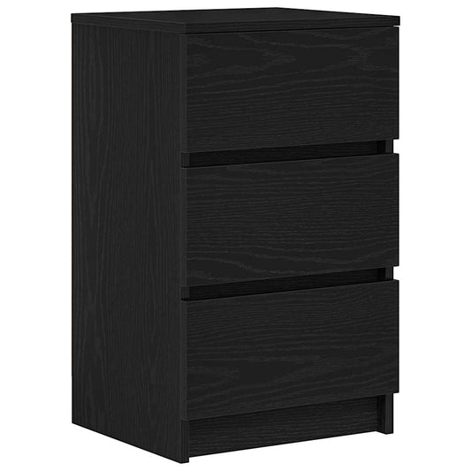 Bedside Cabinet with 3 Drawers Black 39x35x65 cm Bedside Cabinet with 3 Drawers Black 39x35x65 cm