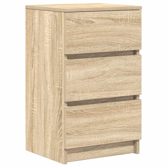 Bedside Cabinet with 3 Drawers Sonoma Oak 39x35x65 cm Bedside Cabinet with 3 Drawers Sonoma Oak 39x35x65 cm