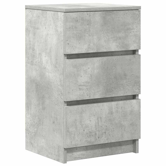 Bedside Cabinet with 3 Drawers Concrete Grey 39x35x65 cm Bedside Cabinet with 3 Drawers Concrete Grey 39x35x65 cm
