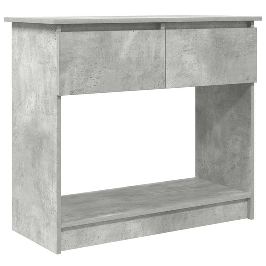 Console Table with Drawers Concrete Grey 85.5x38.5x74.5 cm Console Table with Drawers Concrete Grey 85.5x38.5x74.5 cm