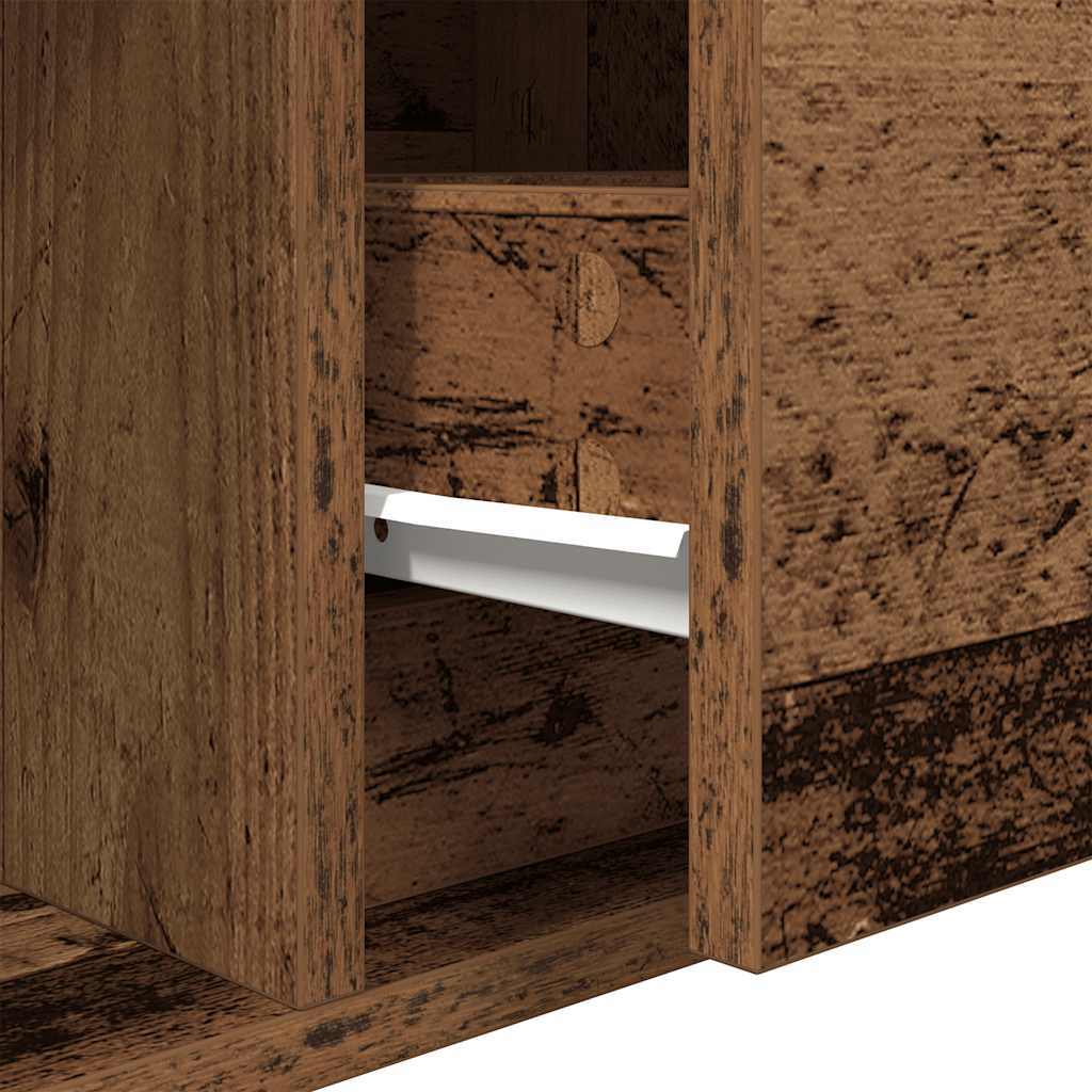 TV Cabinets 2 pcs Old Wood 100x31x25,5 cm Engineered Wood