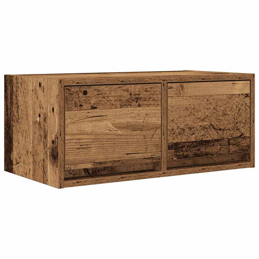 TV Cabinet Old Wood 60x31x25.5 cm Engineered Wood TV Cabinet Old Wood 60x31x25.5 cm Engineered Wood