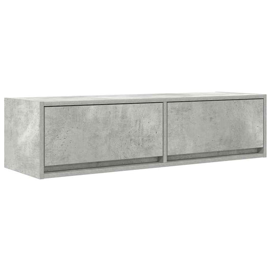 TV Cabinet Concrete grey 100 x 31 x 25.5 cm Engineered wood TV Cabinet Concrete grey 100 x 31 x 25.5 cm Engineered wood
