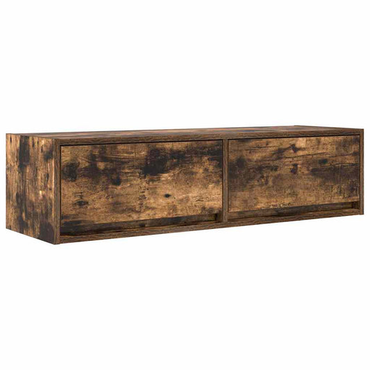 TV Cabinet Smoked oak 100 x 31 x 25.5 cm Engineered wood TV Cabinet Smoked oak 100 x 31 x 25.5 cm Engineered wood
