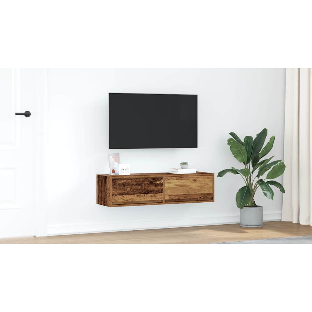 TV Cabinet Old wood 100 x 31 x 25.5 cm Engineered wood