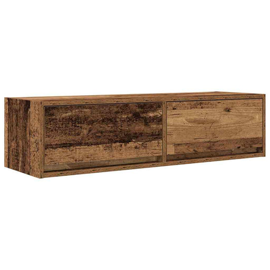 TV Cabinet Old wood 100 x 31 x 25.5 cm Engineered wood TV Cabinet Old wood 100 x 31 x 25.5 cm Engineered wood