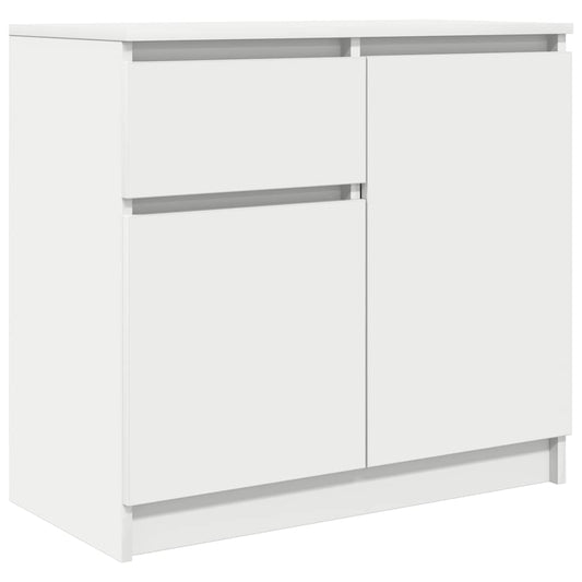 Sideboard with Drawer White 71x35x65 cm Engineered Wood Sideboard with Drawer White 71x35x65 cm Engineered Wood