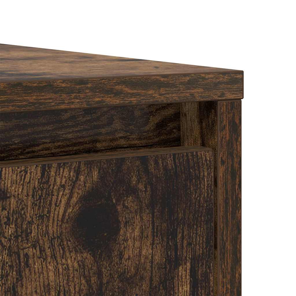 Sideboard Smoked Oak 85x34x76 cm Engineered Wood