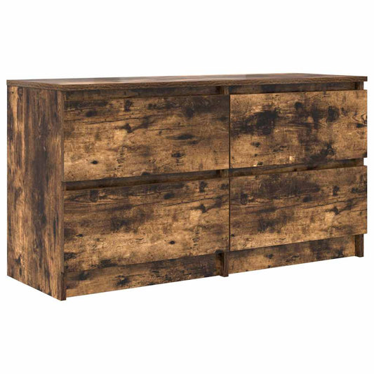 TV Cabinet Smoked Oak 100x35x54 cm Engineered Wood TV Cabinet Smoked Oak 100x35x54 cm Engineered Wood