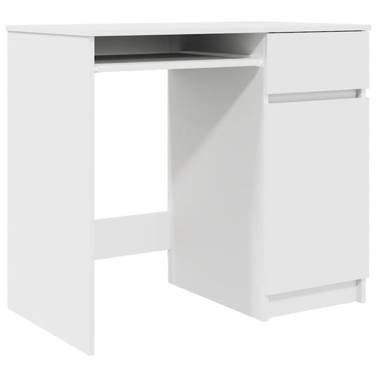 Desk White 86x49x76 cm Engineered Wood Desk White 86x49x76 cm Engineered Wood