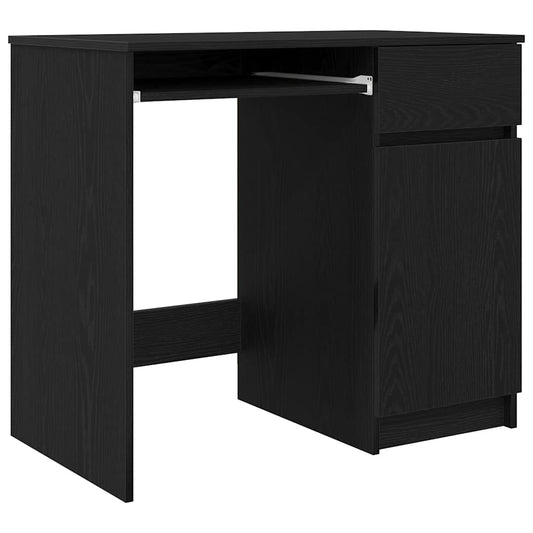 Desk Black Oak 86x49x76 cm Engineered Wood Desk Black Oak 86x49x76 cm Engineered Wood