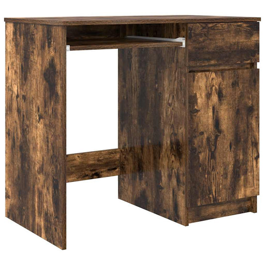 Desk Smoked Oak 86x49x76 cm Engineered Wood Desk Smoked Oak 86x49x76 cm Engineered Wood