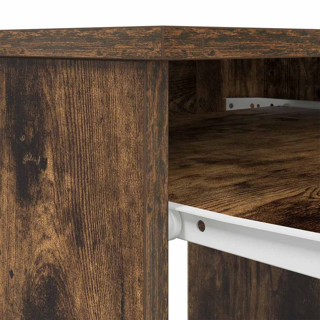 Desk Smoked Oak 86x49x76 cm Engineered Wood