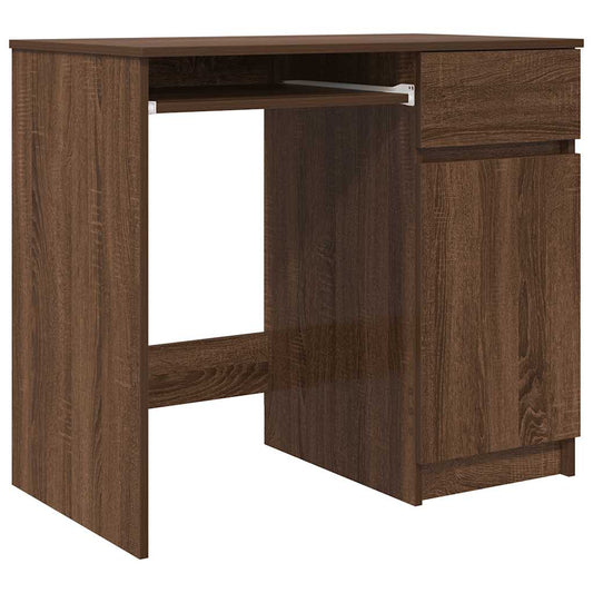 Desk Brown Oak 86x49x76 cm Engineered Wood Desk Brown Oak 86x49x76 cm Engineered Wood
