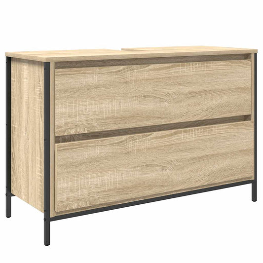 Bathroom Basin Cabinet with Drawers Sonoma Oak 90x34.5x60 cm Bathroom Basin Cabinet with Drawers Sonoma Oak 90x34.5x60 cm