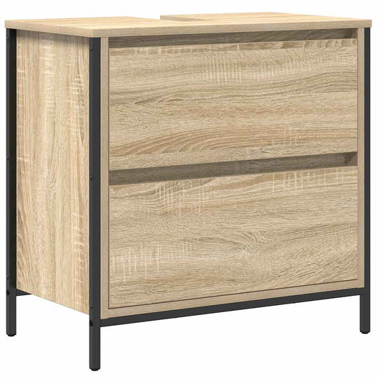 Bathroom Basin Cabinet with Drawers Sonoma Oak 60x34.5x60 cm Bathroom Basin Cabinet with Drawers Sonoma Oak 60x34.5x60 cm