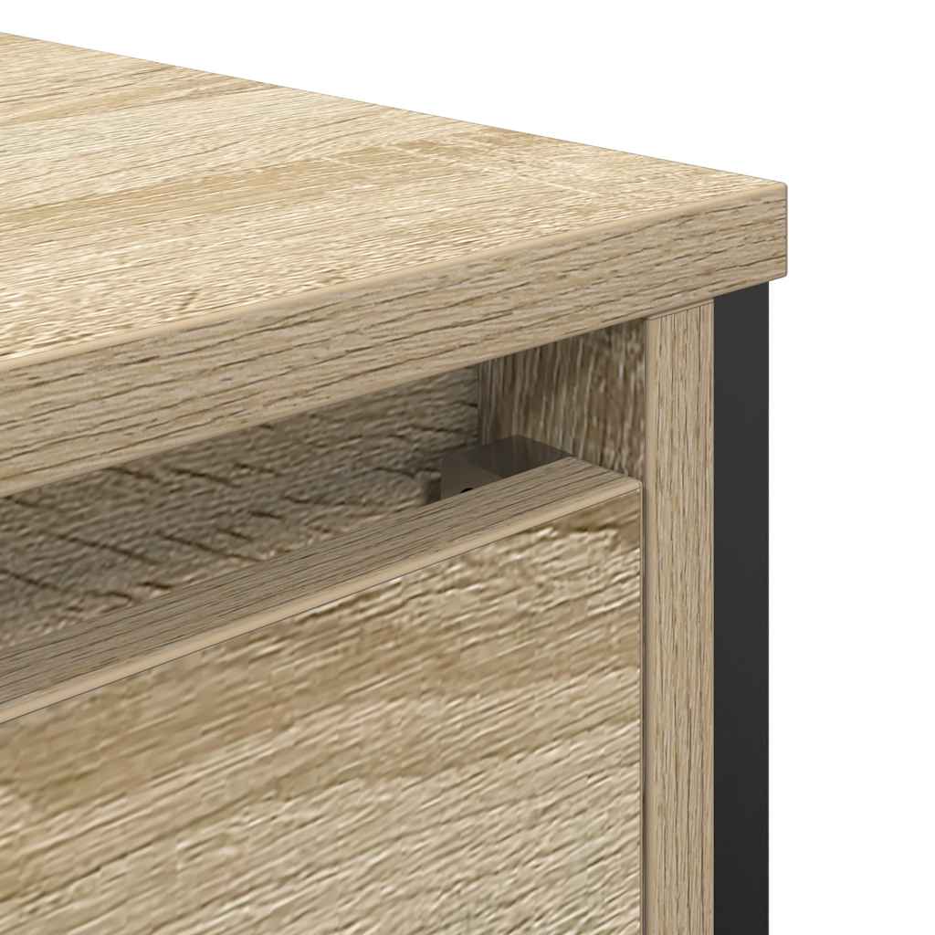 Bathroom Basin Cabinet with Drawers Sonoma Oak 60x34.5x60 cm