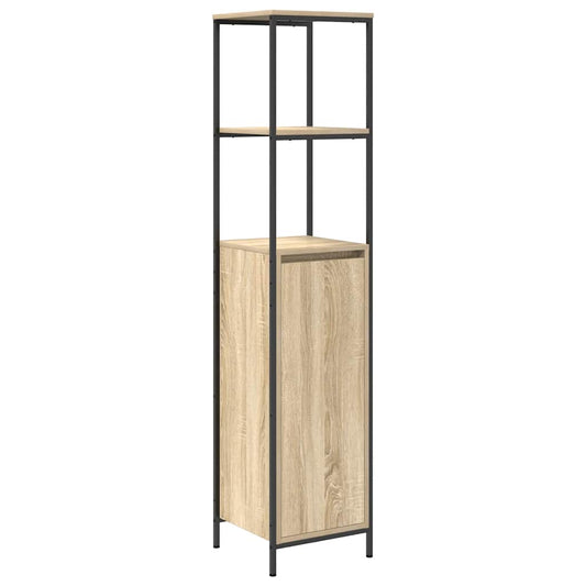 Bathroom Cabinet with Shelves Sonoma Oak 36x35x165 cm Bathroom Cabinet with Shelves Sonoma Oak 36x35x165 cm