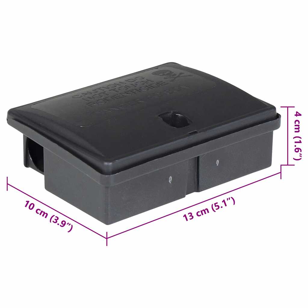Mouse Traps 5 pcs Black 13x10x4 cm