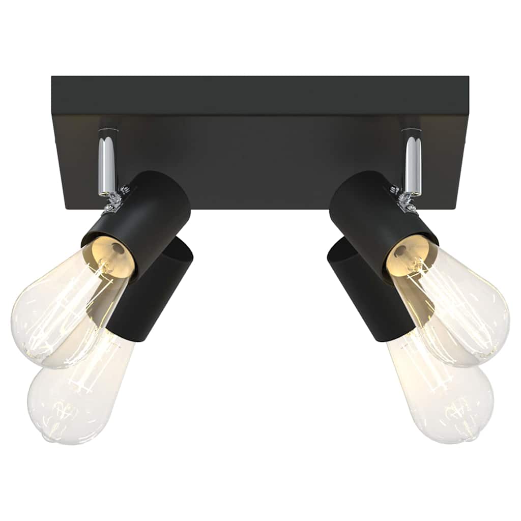 Ceiling Spotlight Black 26.5 x 26 x 11.5 cm Metal