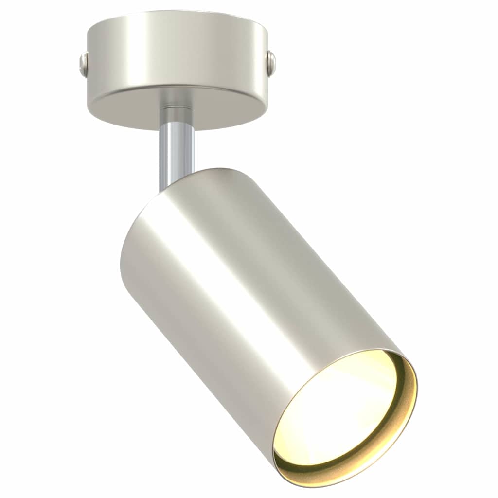 Ceiling Spotlight with Spotlights Nickel 6 x 6 x 16 cm Metal