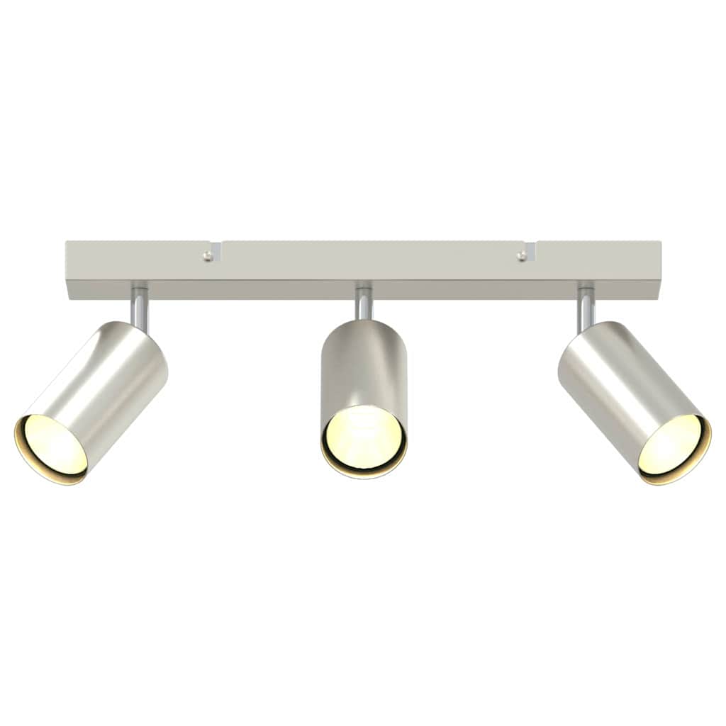 Ceiling Spotlight with Spotlights Nickel 38 x 6 x 16 cm Metal
