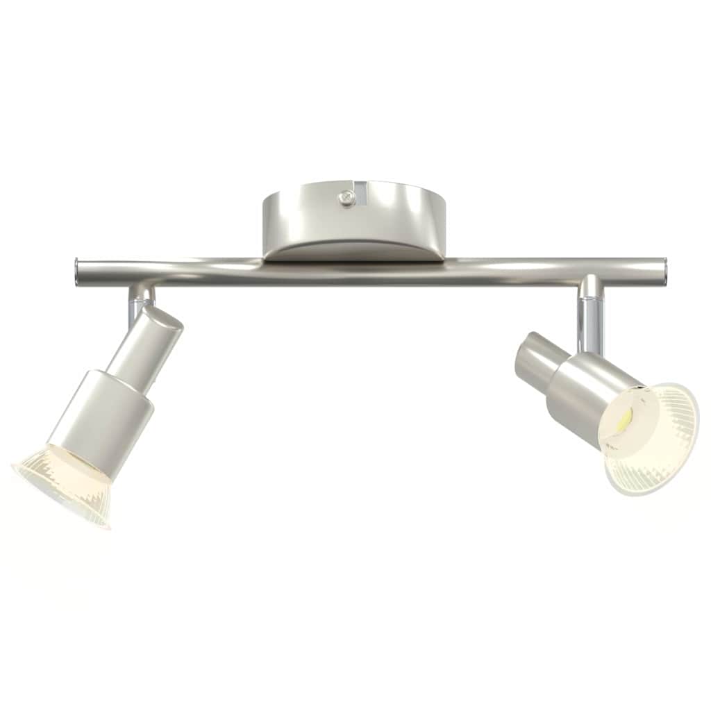 Ceiling Spotlight with Spotlights Nickel 25.5 x 8 x 11 cm Steel