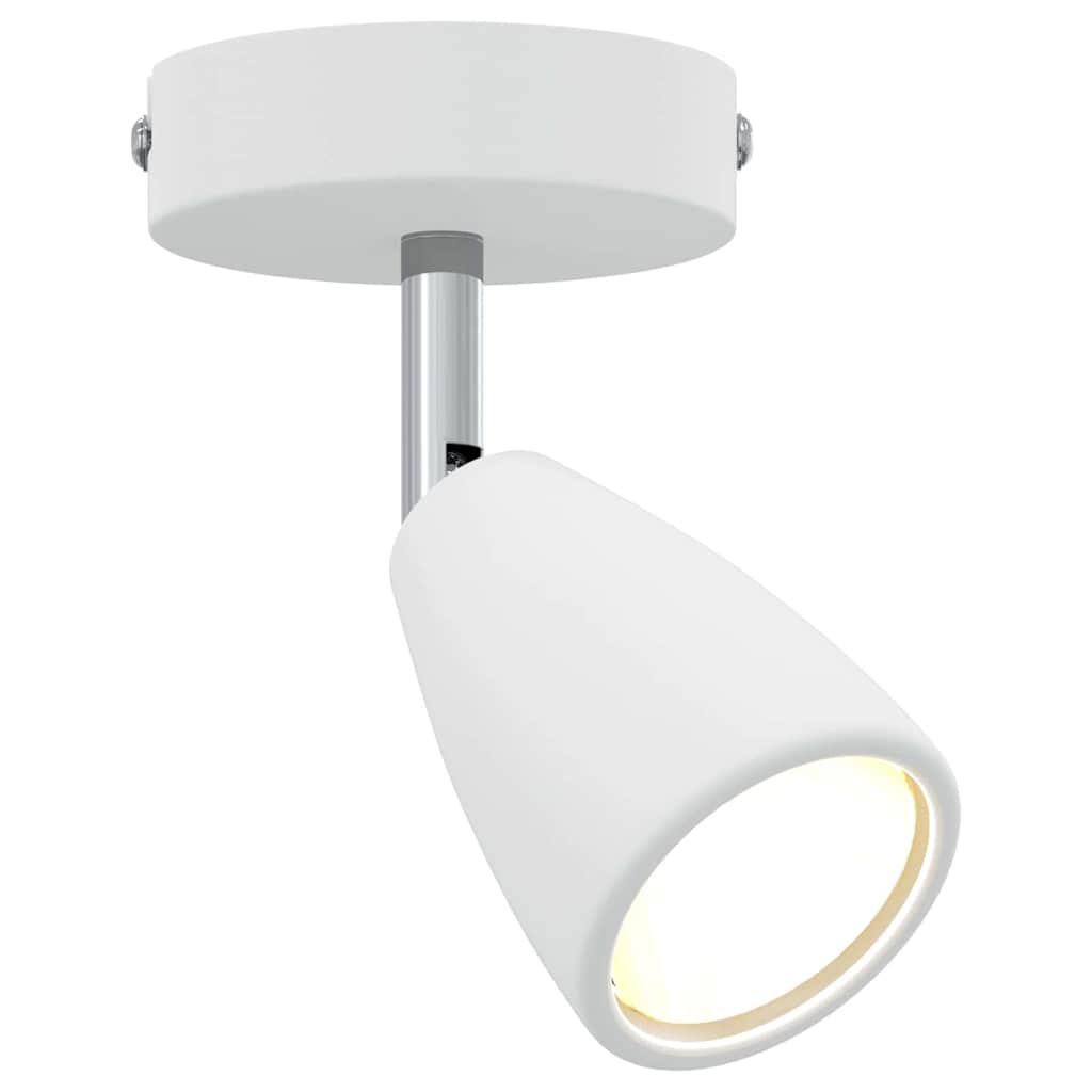 Ceiling Spotlight with Spotlights White 8 x 8 x 14 cm Metal