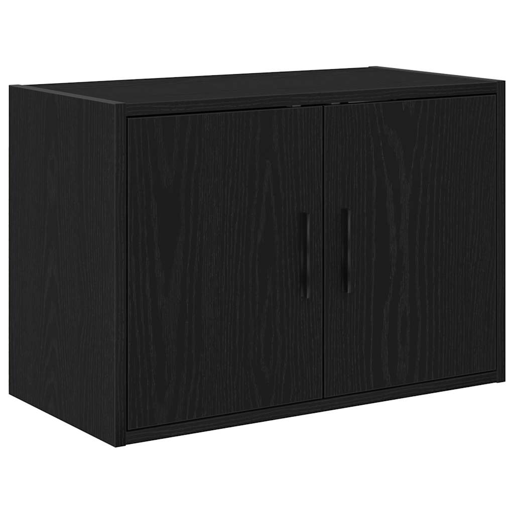 Garage Cabinets 6 pcs Black Engineered Wood
