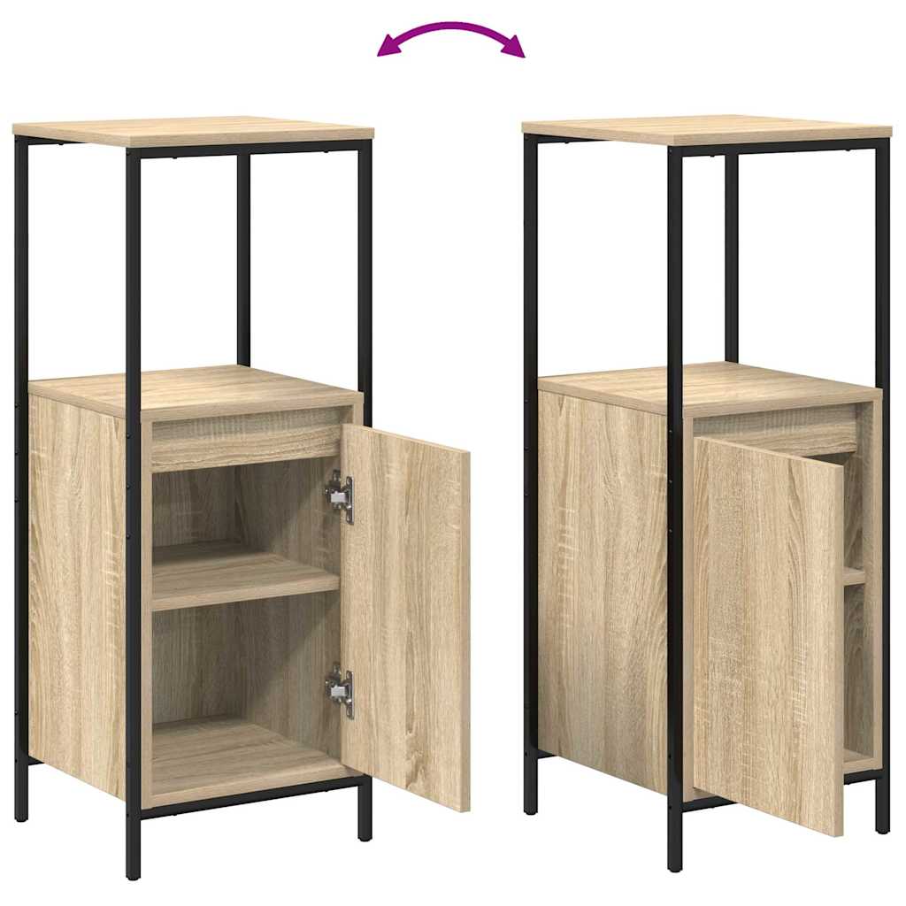 Bathroom Furniture Set with Shelf 5 pcs Beige 76.5 x 35 x 95 cm