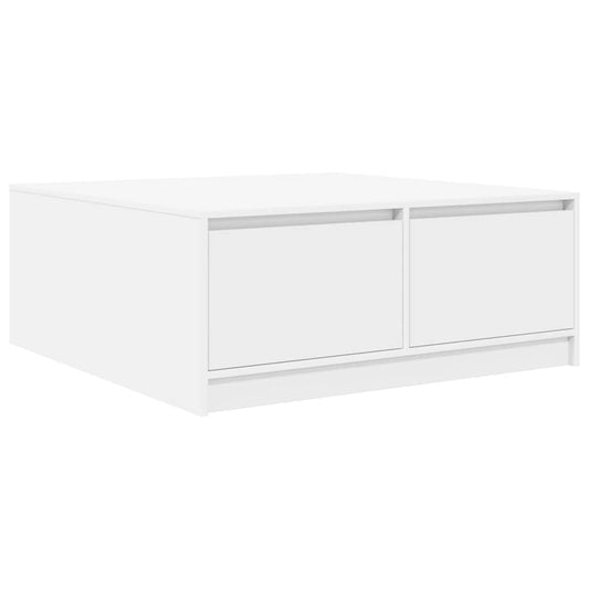 Coffee Table with Drawers White 100x100x40 cm Coffee Table with Drawers White 100x100x40 cm