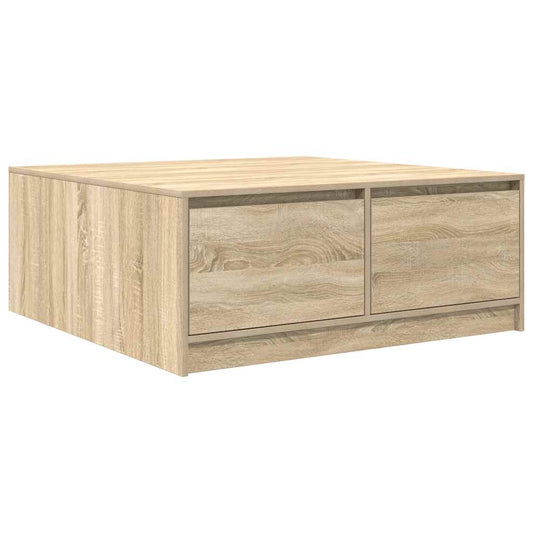 Coffee Table with Drawers Sonoma Oak 100x100x40 cm Coffee Table with Drawers Sonoma Oak 100x100x40 cm