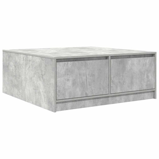 Coffee Table with Drawers Concrete Grey 100x100x40 cm Coffee Table with Drawers Concrete Grey 100x100x40 cm