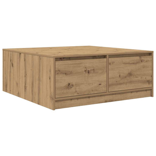 Coffee Table with Drawers Artisan Oak 100x100x40 cm Coffee Table with Drawers Artisan Oak 100x100x40 cm