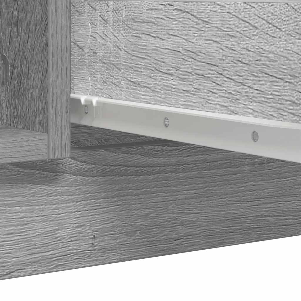 Sideboard with Drawers Grey Sonoma 100.5x35x76 cm