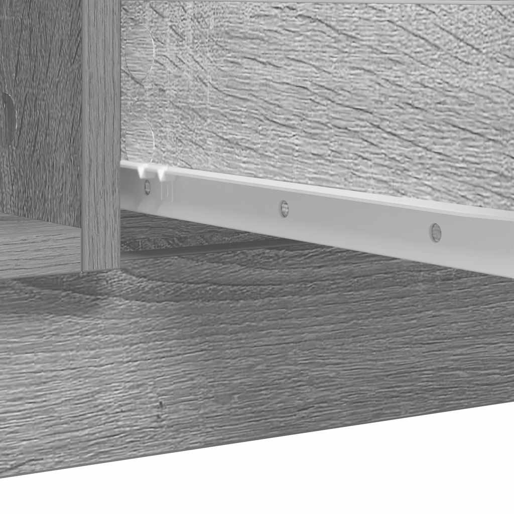 Sideboard with Drawers Grey Sonoma 100.5x35x98.5 cm Engineered Wood