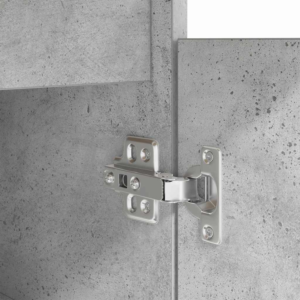 Desk with Drawer Concrete grey 140 x 49 x 76 cm Engineered wood