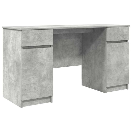 Desk with Drawer Concrete grey 140 x 49 x 76 cm Engineered wood Desk with Drawer Concrete grey 140 x 49 x 76 cm Engineered wood