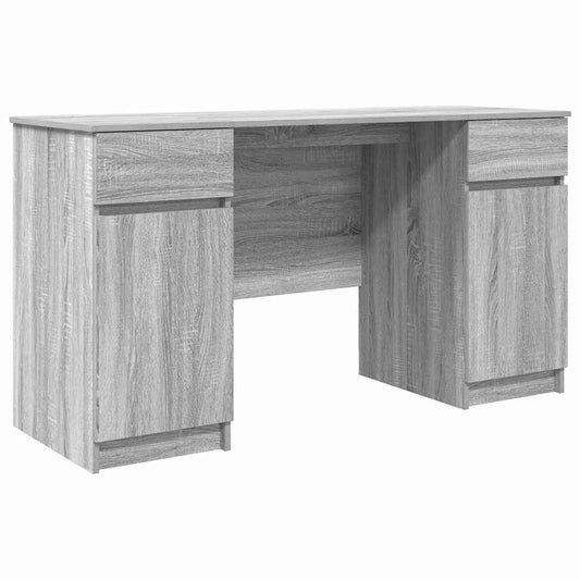 Desk with Drawer Grey sonoma 140 x 49 x 76 cm Engineered wood Desk with Drawer Grey sonoma 140 x 49 x 76 cm Engineered wood