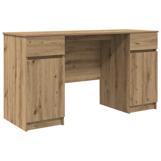 Desk with Drawer Artisan oak 140 x 49 x 76 cm Engineered wood Desk with Drawer Artisan oak 140 x 49 x 76 cm Engineered wood