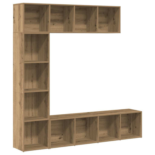 Book Cabinets 3 pcs Artisan Oak Engineered Wood Book Cabinets 3 pcs Artisan Oak Engineered Wood