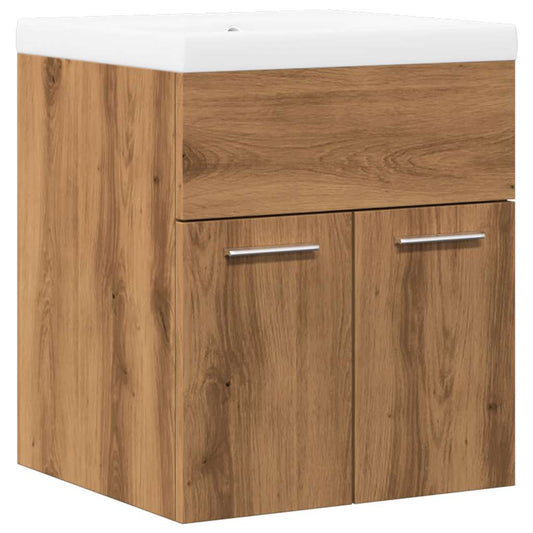 2 Piece Bathroom Furniture Set Artisan Oak Engineered Wood 2 Piece Bathroom Furniture Set Artisan Oak Engineered Wood