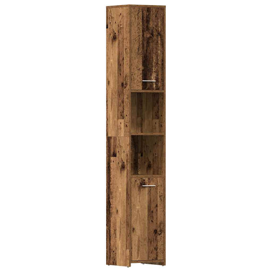 Bathroom Cabinet Old Wood 30x30x183.5 cm Engineered Wood Bathroom Cabinet Old Wood 30x30x183.5 cm Engineered Wood